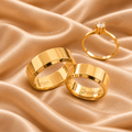Par Alianca Casamento Ouro 12K 6Mm 10 Gramas Par W7
