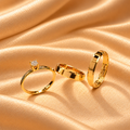 Combo Alianca Casamento Ouro 10K 4Mm 6 Gramas O Par M1 Solitario Liso