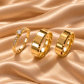 Par Alianca Casamento Ouro 12K 6Mm 10 Gramas Par W4