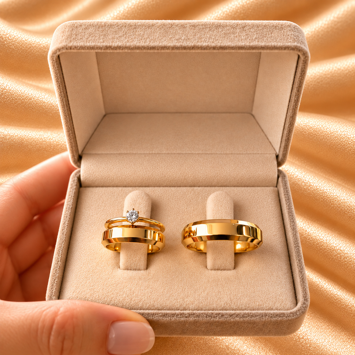 Alianças Eternize 4mm · Ouro 10K · 6g